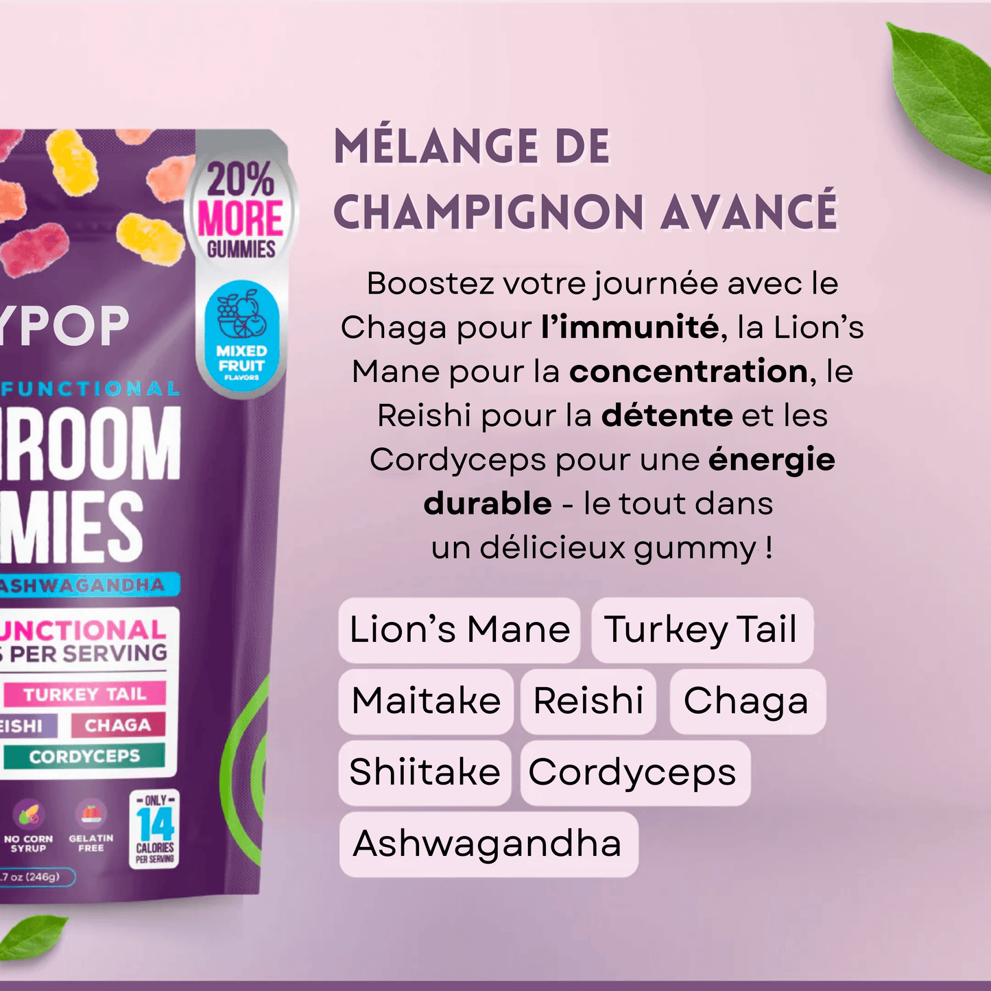 MushyPop™ - Gummies aux champignons