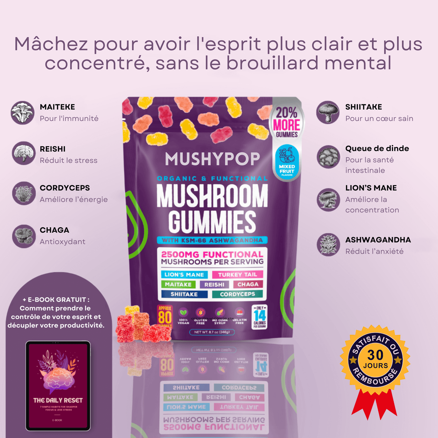 MushyPop™ - Gummies aux champignons